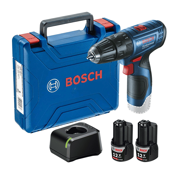 06019G80G0 Taladro Atornillador Bosch GSR 120-LI 12V 2 baterias y maletín –  Bosch Store Online