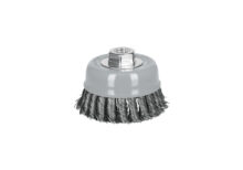 CARDA TIPO COPA DE 4" ALAMBRE TRENZADO MULTI-ROSCA TRUPER 100855