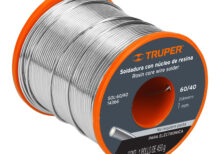 SOLDADURA DE ESTAÑO CON NUCLEO DE RESINA 60/40 TRUPER 14366