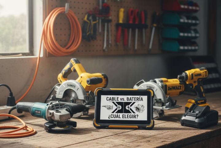 ¿Qué herramientas son mejores: eléctricas con cable o inalámbricas?
